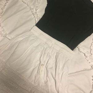 cute white eyelet mini skirt (H&M) (bundle only)